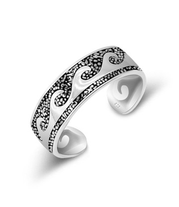 Wavy Silver Toe Ring TR-405